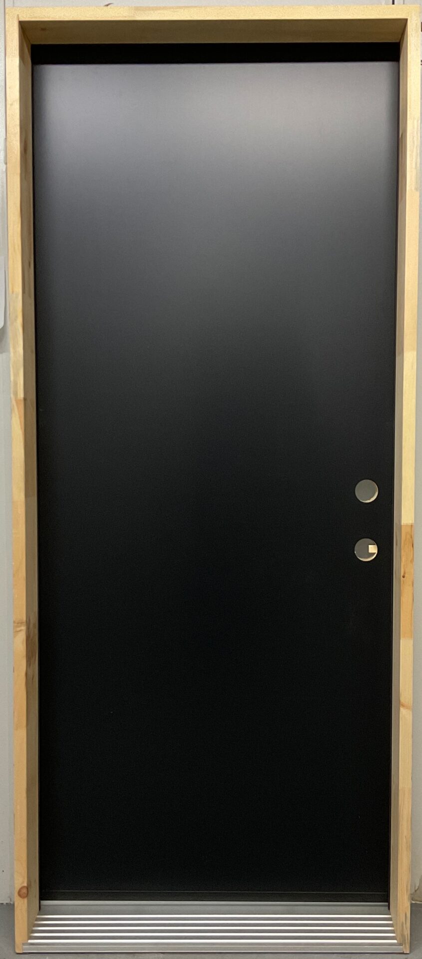 1455PSM Porte d'acier 34"G Noire Uni