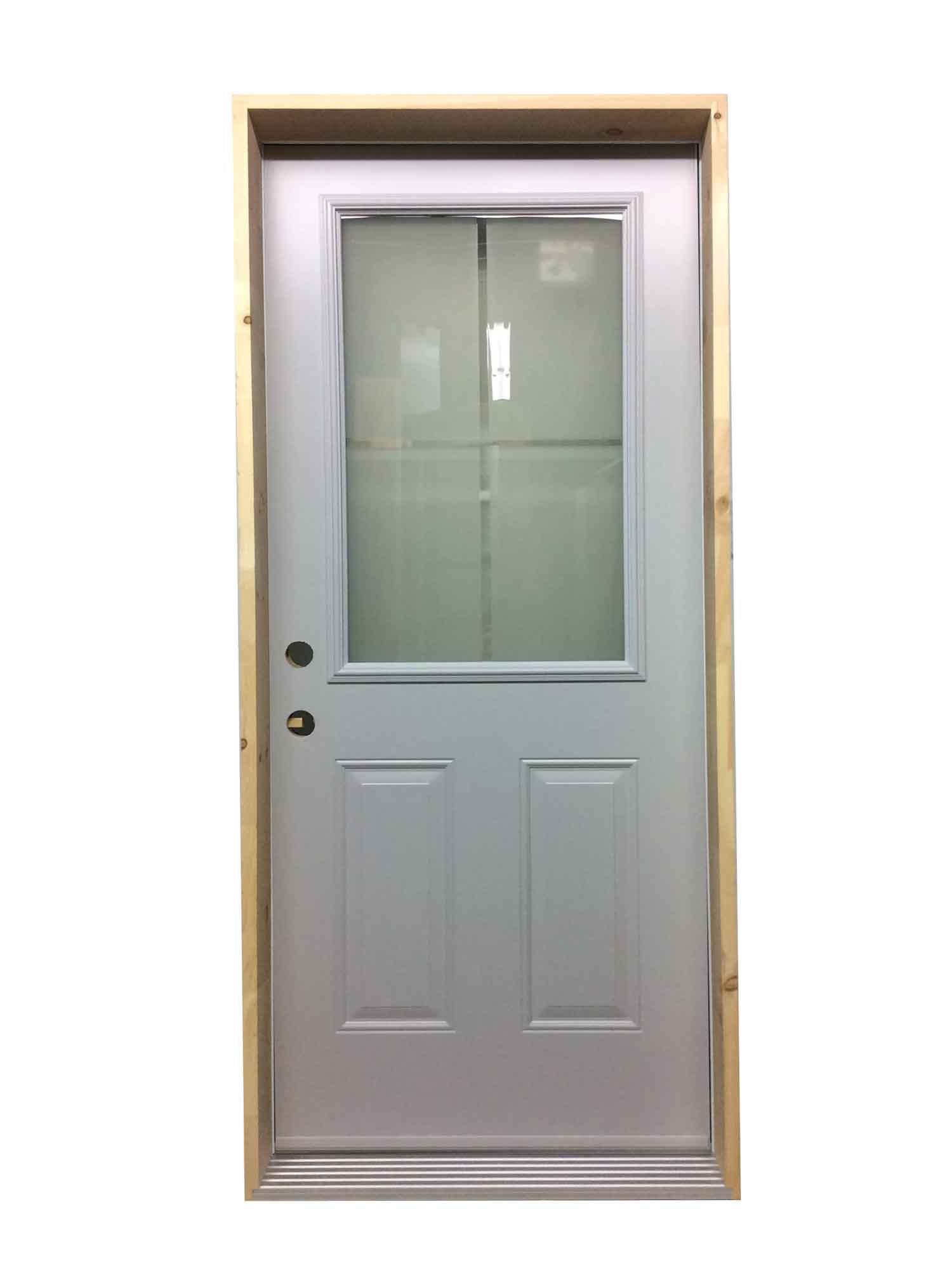 1147PSM Porte d'acier 34"D Blanche Silk Balance 23x37