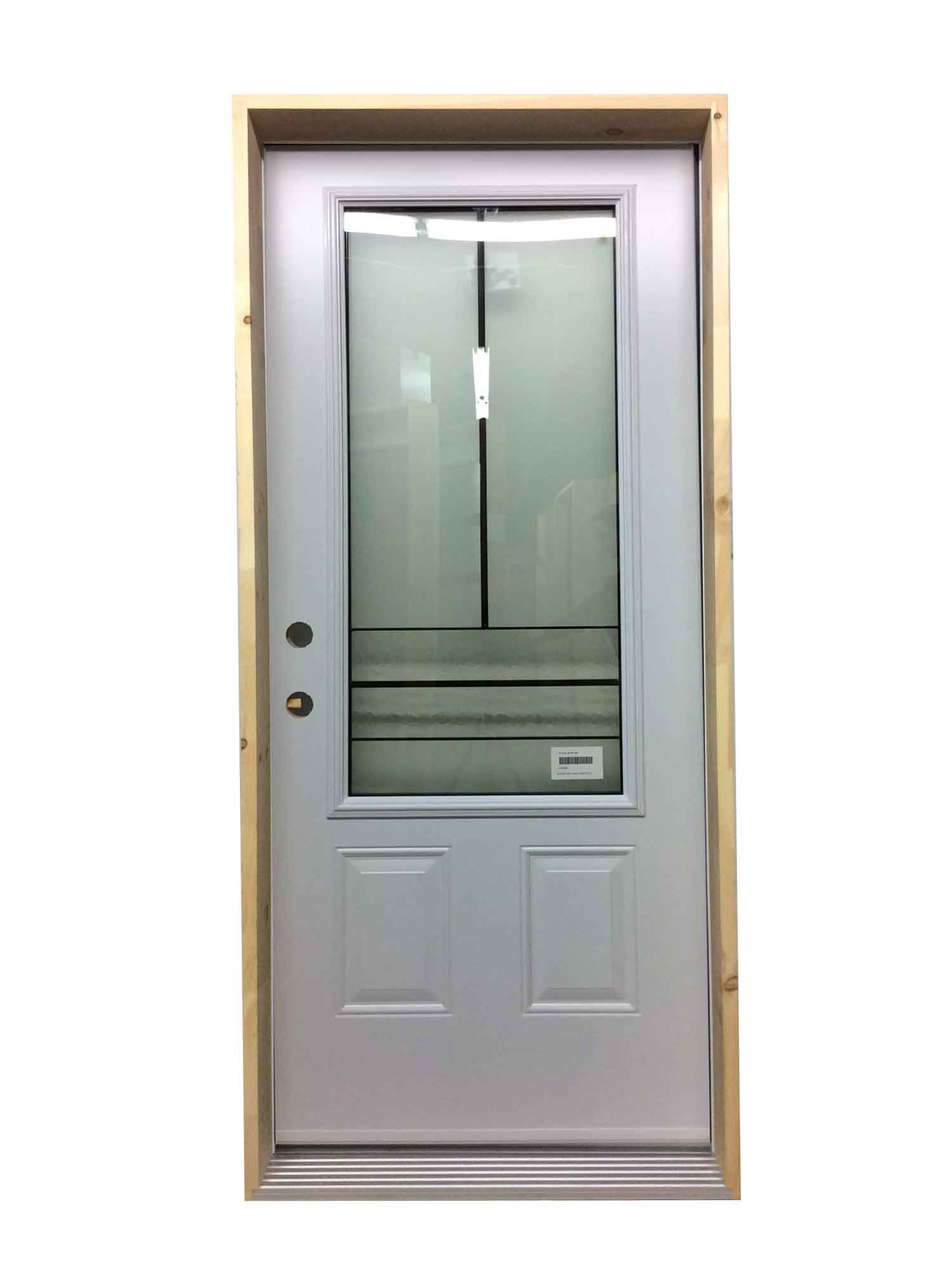 1151PSM Porte d'acier 34"D Blanche Avenue 23x49