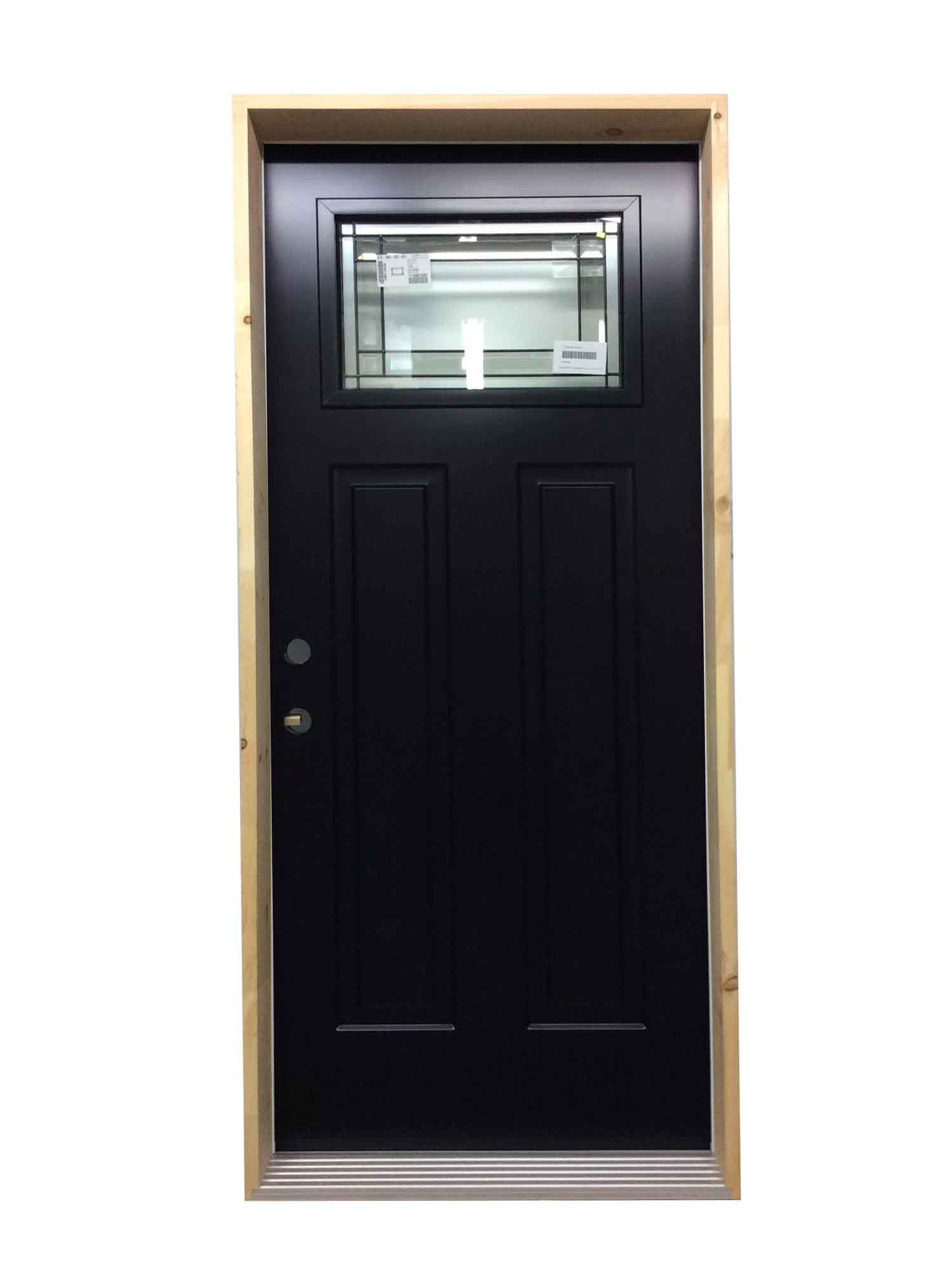1153PSM Porte d'acier 34"D Noire Winchester 22x14
