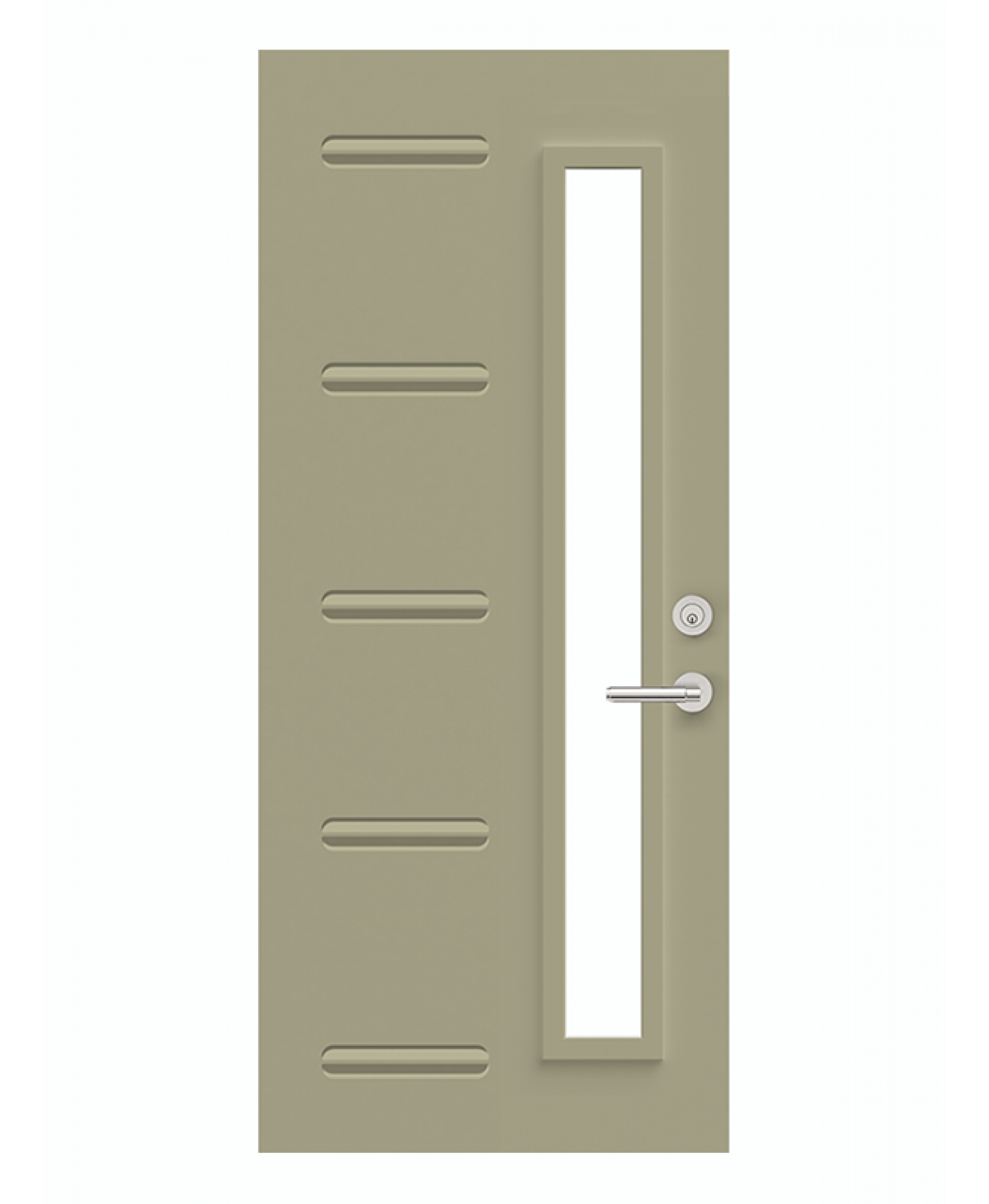 Porte d'acier Linéa collection design
