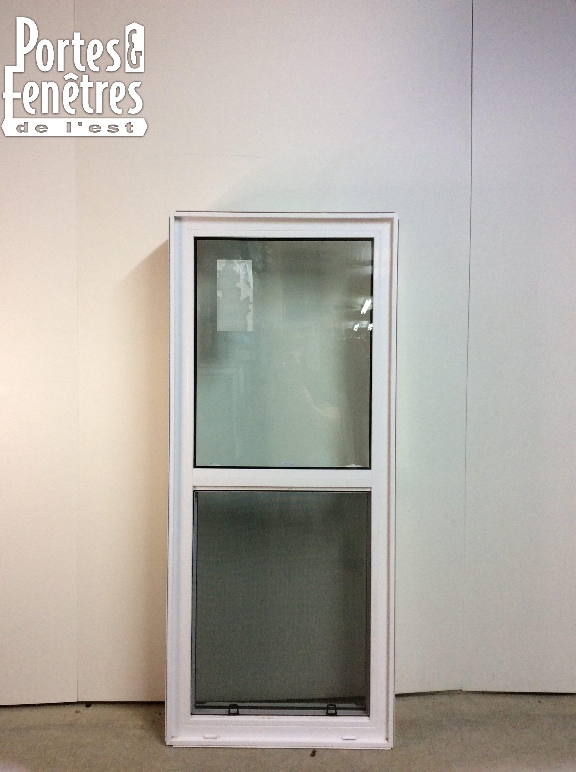 10287GP Fenêtre Guillotine PVC Blanc Guillotine simple 25 x 58 1/2