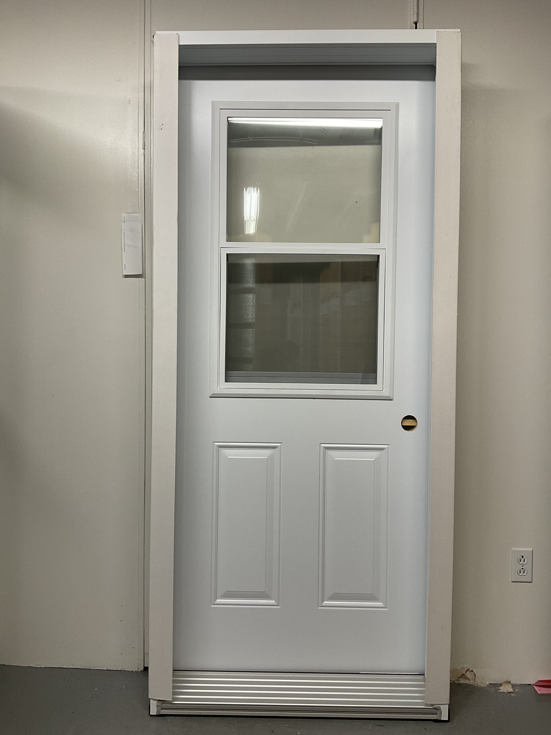 1314PA Porte d'acier 34"G Blanche Guillotine 23x37