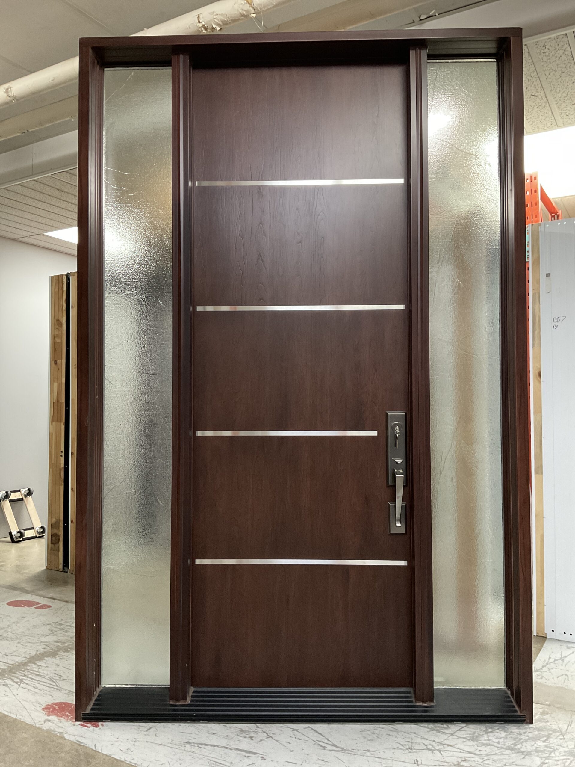 1359PA Porte d'acier 34"G Fini bois Fibre de verre Clenche 265$