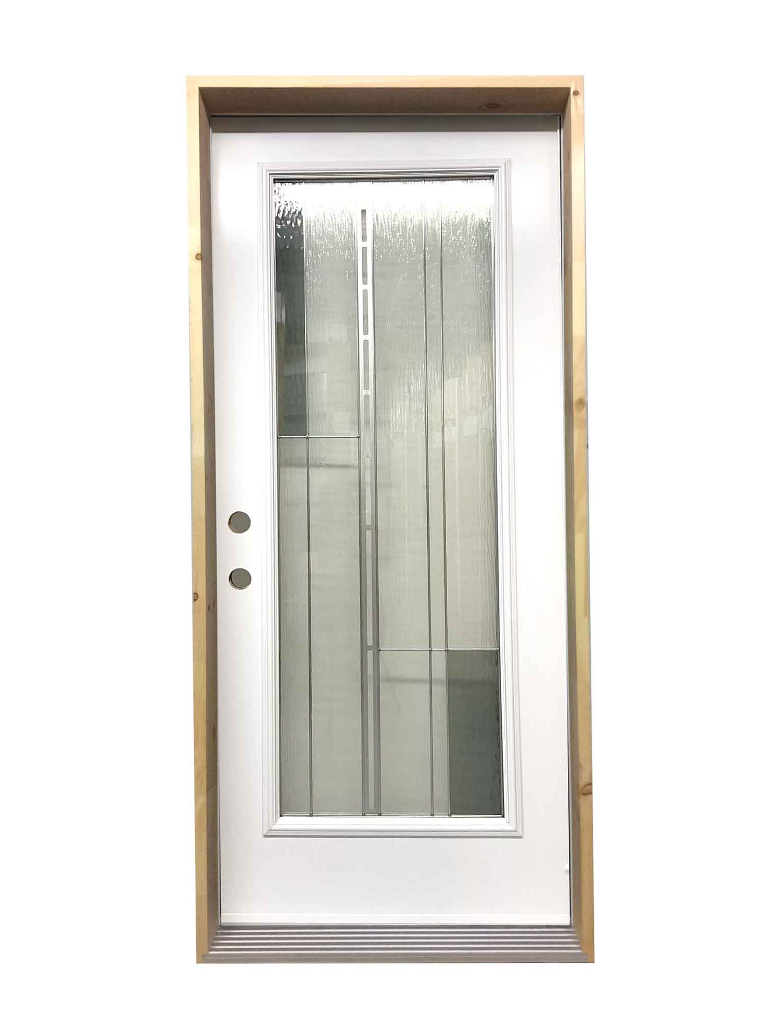 1375PSM Porte d'acier 34"D Blanche Barcello 23x65