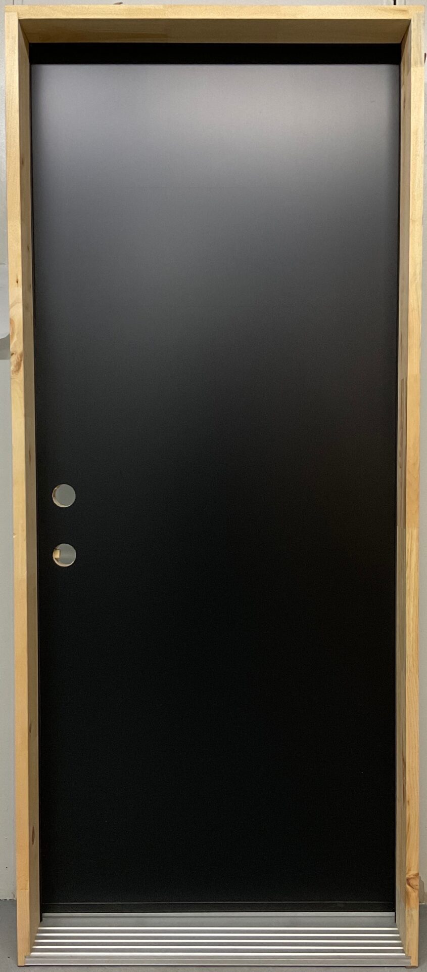 1454PSM Porte d'acier 34"D Noire Uni