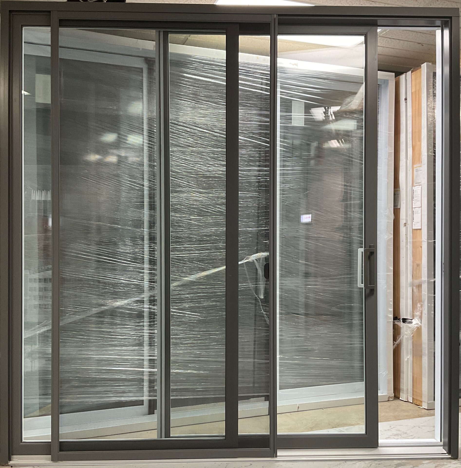 1460PP Porte patio Hybride 8 Charbon 95 1/2 x95 1;2 ouv. Droite