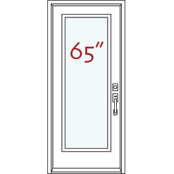 Verre décoratif 65"